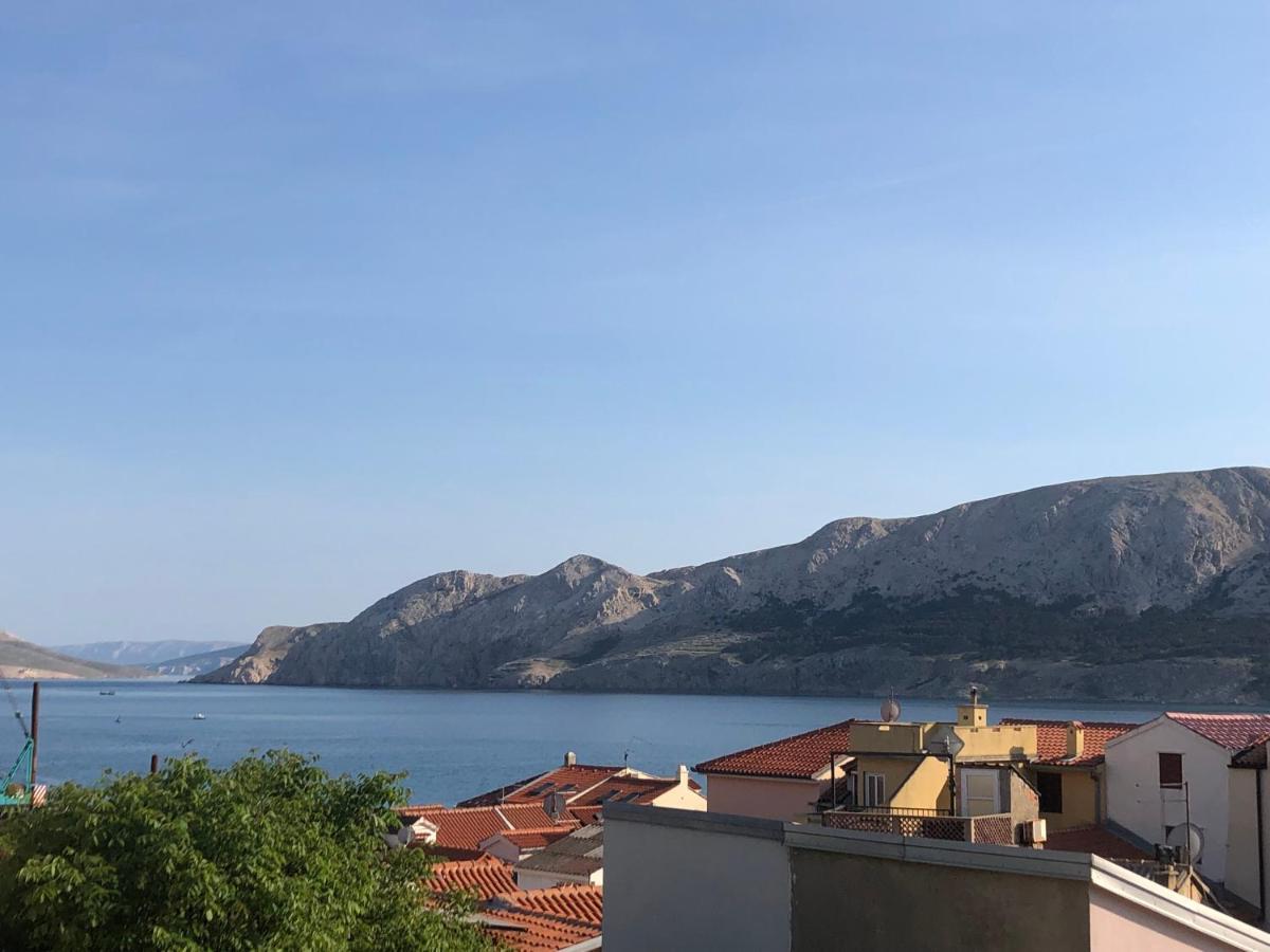 Studio Neven With Sea View Baska  Bagian luar foto