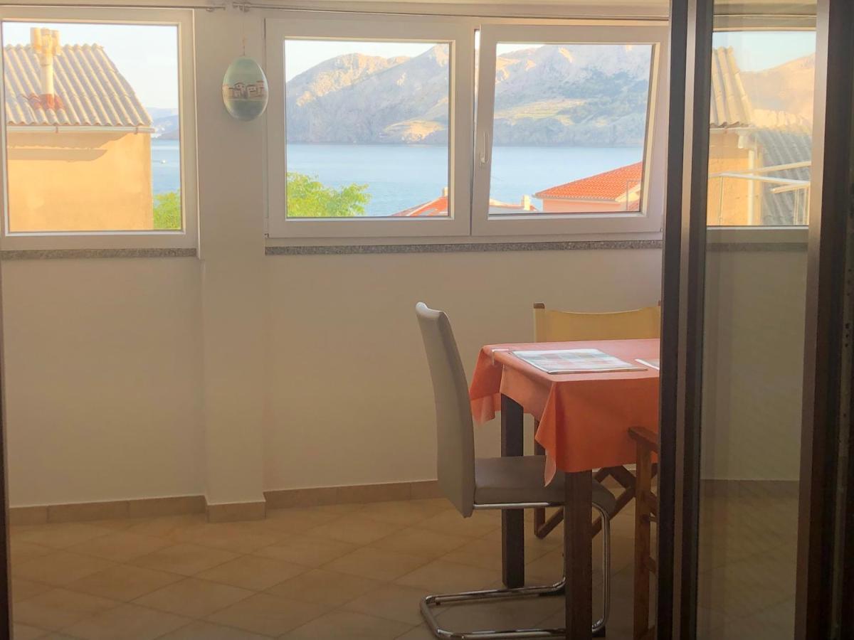 Studio Neven With Sea View Baska  Bagian luar foto