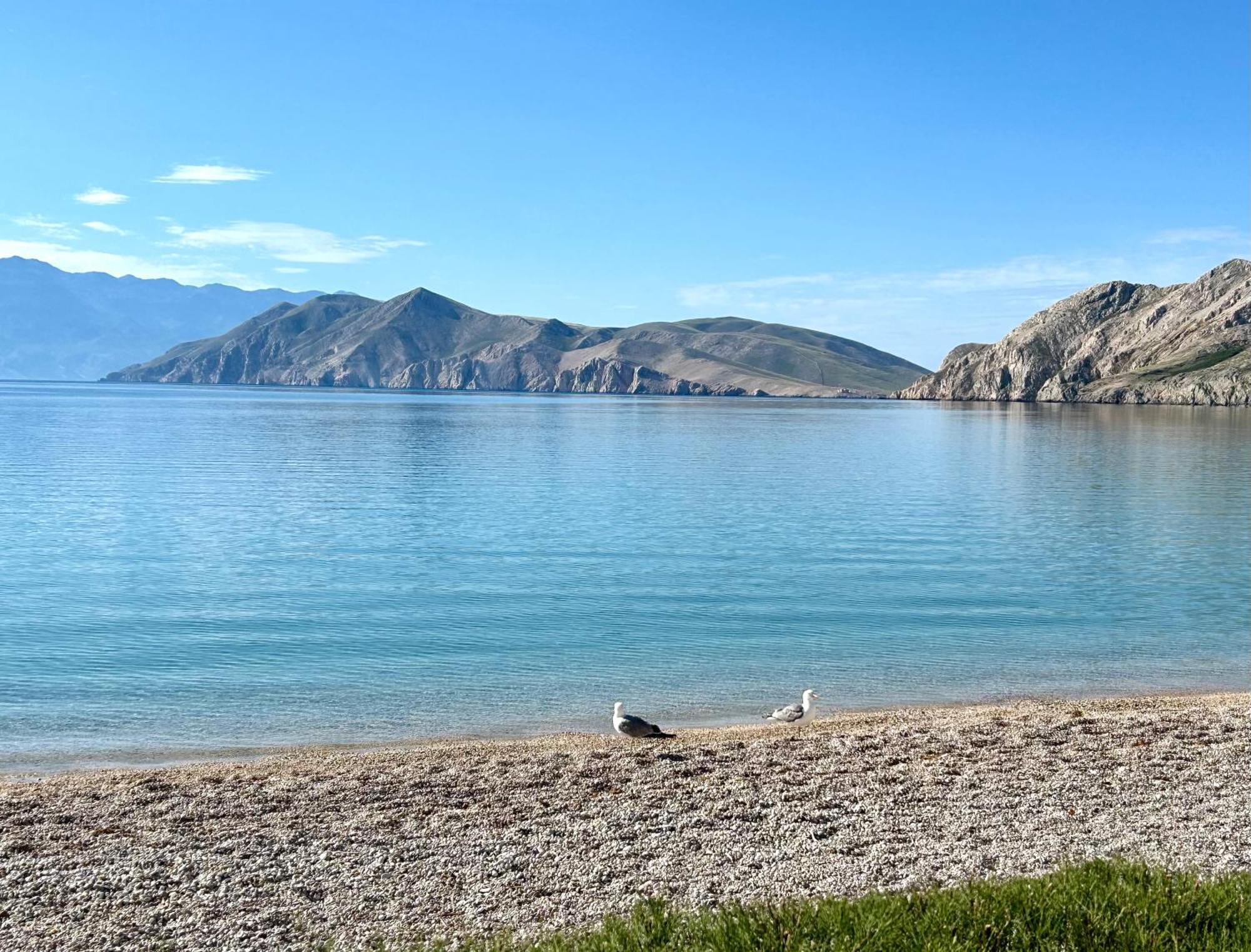 Studio Neven With Sea View Baska  Bagian luar foto